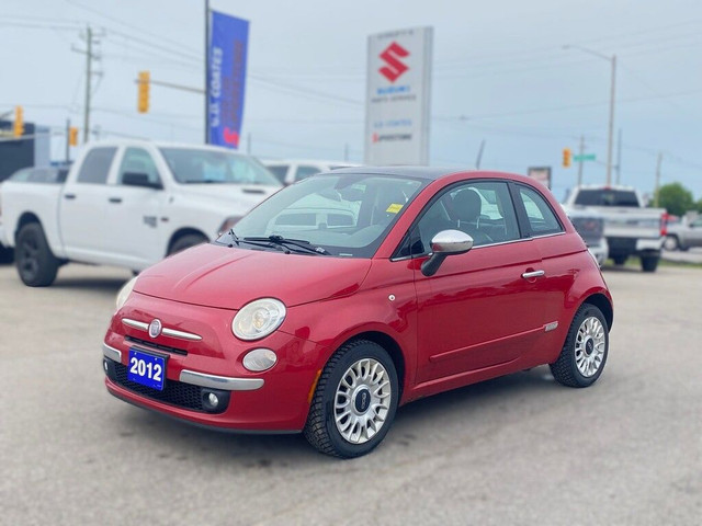 2012 Fiat 500 Lounge ~Leather ~Pano Moonroof ~Alloys in Cars & Trucks in Barrie