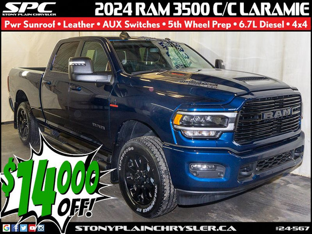 2024 RAM 3500 Laramie 4x4 Crew Cab 6'4 in Cars & Trucks in St. Albert