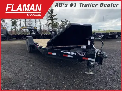 2026 SOUTHLAND LBAT8- 20' TILT DECK TRAILER Color: Black Axles: (2) 8000lb Lippert Spring Suspension...