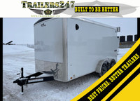 New 7x14' Cargo Trailer, 7,000# GVWR, Ramp, 7' Interior Height