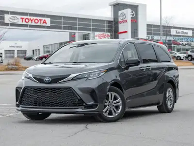 Predawn Gray Mica 2021 Toyota Sienna XSE 7 Passenger! Navigation / Leather / Sunroof / Power Front S...