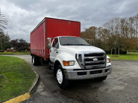 2008 Ford F-750 Tarp Side Cube Van Caterpillar 7.2L 6cyl Allison Automatic 22'L 8'W 7'6in.H Air Brak... (image 1)