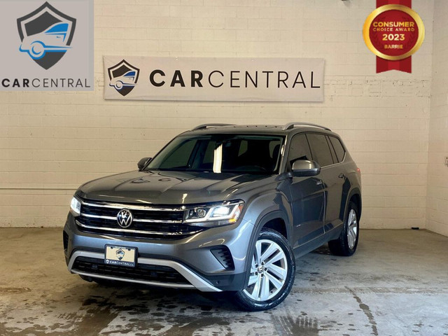 2021 Volkswagen Atlas Highline AWD| No Accident| Panoroof| Blind in Cars & Trucks in Barrie