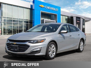 2022 Chevrolet Malibu LT | 1.5L | Sedan | Keyless Entry | Heated Seats | Apple Car Play | Silver Ice Exterior