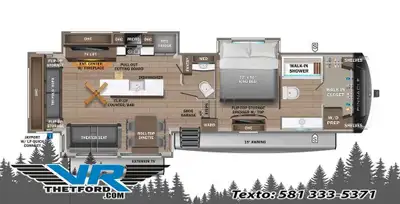 VR Thetford 2025 JAYCO Pinnacle 36FBTS Contactez nos conseillers par téléphone courriel ou texto ! N...