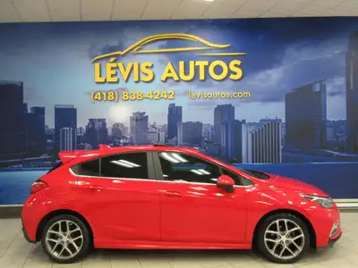 CHEVROLET CRUZE 2017 LT RS TOUT ÉQUIPÉ / INTÉRIEUR EN TISSUS NOIR CHAUFFANT ET ÉLECTRIQUE / BLUETOOT...