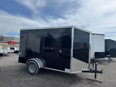 NEW 2025 5X10 + 2' V ENCLOSED TRAILER -One in stock, stock#4324 -Made in Canada -Rear Ramp -GVWR: 29...