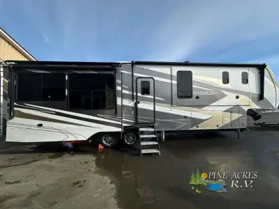 Alliance RV Paradigm fifth wheel 370FB highlights: Large Front Bath Half Bath Entry Bench/Coat Rack...