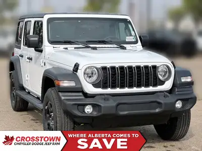 This 2025 JEEP WRANGLER 4-DOOR SPORT has the following options Cloth Low-Back Bucket Seats, Uconnect...