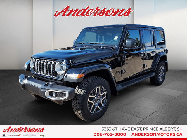 2025 Jeep WRANGLER 4-Door SAHARA Adaptive Cruise Control / All-T in Cars & Trucks in Prince Albert