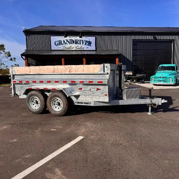 Galvanized 82x12 7TON Dump Trailer With Ramps in Cargo & Utility Trailers in Brantford - Image 5