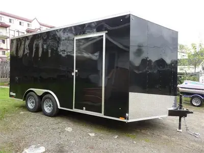 - New 2025 CARGO EXPRESS - 8.5'x 16'+vnose - Undercoating - Ramp - RV side door - 7' interior ht - 2...