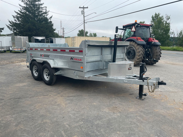 2023 K-TRAIL 82x12' Galvanized 7 Ton Dump Trailer - $74 per week in Cargo & Utility Trailers in Fredericton - Image 4