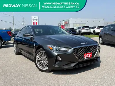 2021 Genesis G70 2.0T Elite 2.0T AWD | Nav | Moonroof | Carplay Himalayan Gray I4 AWD 8-Speed Automa...