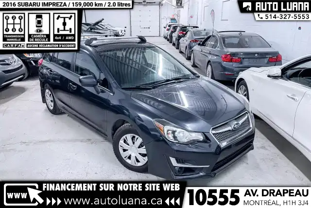 2016 SUBARU Impreza 2.0i MANUEL/CAMERA/CRUISE CONTROL/BLUETOOTH in Cars & Trucks in City of Montréal - Image 6