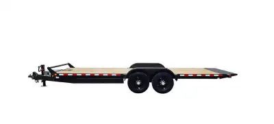 2025 Canada Trailer Electric Hydraulic Tilt 7X22 tandem 7000lb axles GVWR 15120lbs with a cargo capa...
