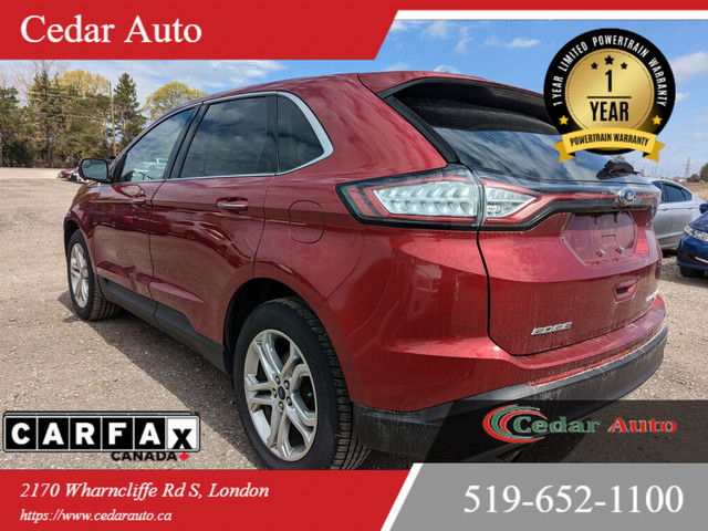 2018 Ford Edge Titanium AWD | 1 YEAR POWERTRAIN WARRANTY INCLUDE in Cars & Trucks in London - Image 4