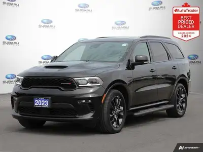 Recent Arrival! New Price! DB Black Clearcoat 2023 Dodge Durango R/T AWD 8-Speed Automatic HEMI 5.7L...