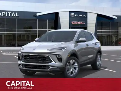 This 2025 Buick Encore GX in Moonstone Grey Metallic is equipped with AWD and Turbocharged 1.3/ engi...