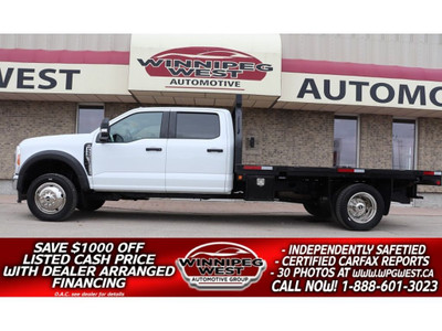  2023 Ford F-550 CREW DUALLY 4X4, 12FT DECK, HD GVW, LOADED/AS N