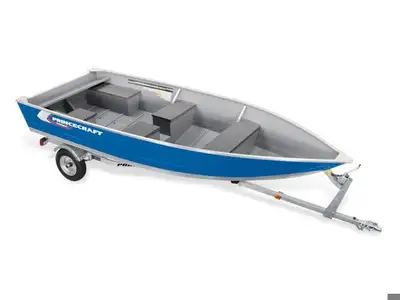 We brought this boat in with a Seat Package and a galvanized trailer with a spare! Max Horsepower en...