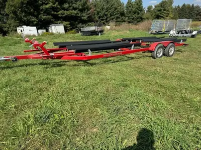 4 PLACE PWC TRAILER ALUMINUM WHEELS AJUSTIBLE BUNKS