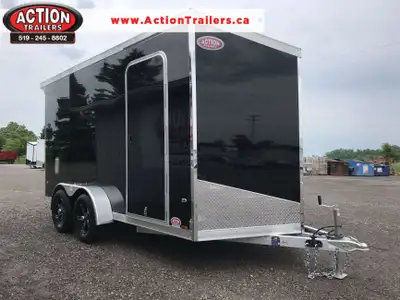 LEGACY SERIES ALL ALUMINUM FRAME 7' X 14' TANDEM AXLE CARGO W/ RAMP DOOR AND POLYCORE PANEL UPGRADE!...