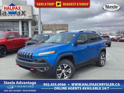 2017 Jeep Cherokee Trailhawk - LOW KM, LEATHER TRIMMED SEATS, V6