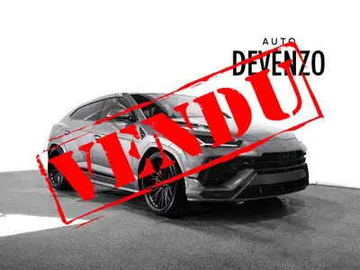 2023 Lamborghini Urus S 657hp, Grey Metallic on Leather Package in Black with Orange Trim, Orange Le...