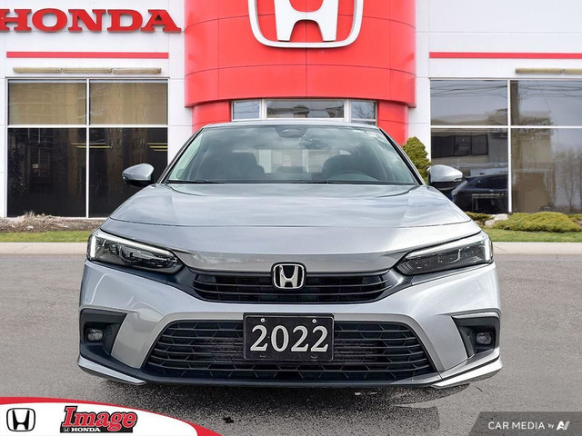 2022 Honda Civic Sedan Touring CVT | LEATHER | SUNROOF | CLEAN C in Cars & Trucks in Hamilton - Image 2