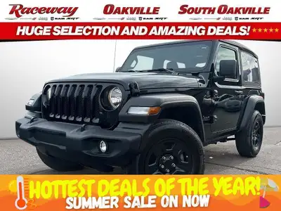 2022 JEEP WRANGLER 4X4 Black Exterior Black Cloth Bucket Seats 2L Turbo Engine Dual zone A/C Cruise...
