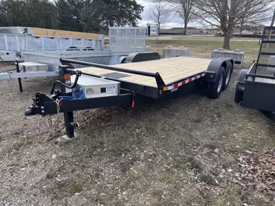 2025 Canada Trailer 7 x 20 Full Deck Tilt Bed 80in. Width Between Fenders 2 - 7 000lb Axles w/ 16in....