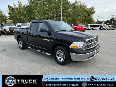 2012 Ram 1500 - 5.7L HEMI V8 - Auto - 1/2 Ton - Quad Cab - 6'4" Box - 4x4 - Power Windows - Power Do...
