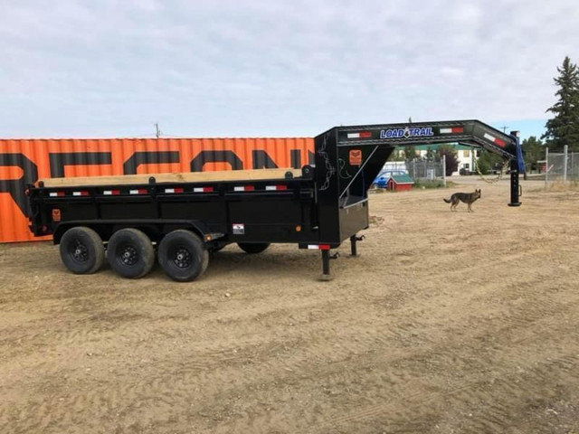 2024 Load Trail 83in. x 16' Low-Pro Gooseneck Dump Trailer W/20a in Cargo & Utility Trailers in Strathcona County