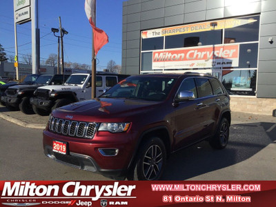  2019 Jeep Grand Cherokee LIMITED 4X4, LEATHER, NAVIGATION, SUNR