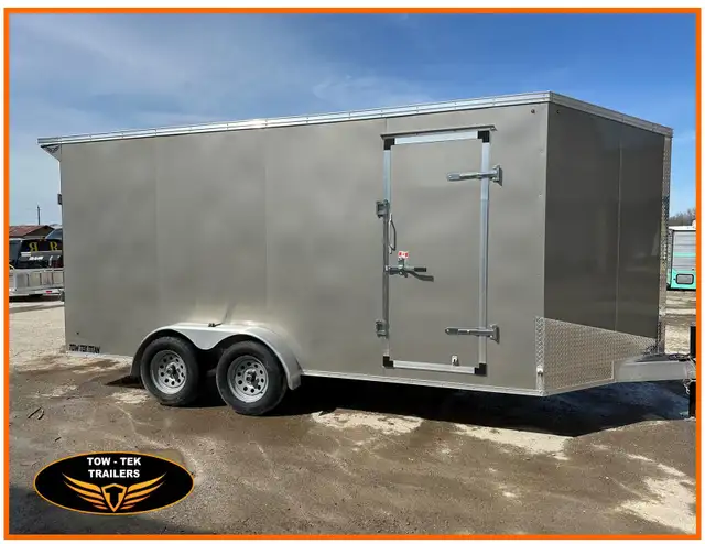 2025 Tow Tek  7 x 16 Transcend Deluxe, White ACM Walls, Spoiler! in Cargo & Utility Trailers in Mississauga / Peel Region - Image 5