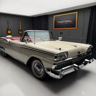 Check out this 1959 Ford Fairlane Galaxie 500 Convertible. This is a big, beautiful cruiser. Very ni...