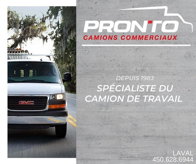  2018 GMC Savana SAVANA / EXPRESS / ECONOLINE / CUBE / CARGO dans Autos et camions  à Laval/Rive Nord