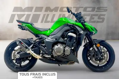 KAWASAKI Z1000 ABS 2015 Vert et Noir 11453 km au compteur. Motos Illimitées Terrebonne. Prix de vent...