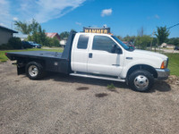 2000 Ford F-350 Super Duty Flatbed Ext Cab Truck - 7.3L, 4WD!!!