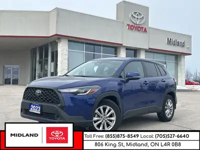 This 2023 Toyota Corolla Cross was a PREVIOUS DAILY RENTAL. The 2023 Toyota Corolla Cross LE feature...