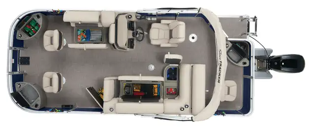 2025 Sun Tracker Fishin' Barge 20 DLX, pontoon boat in Powerboats & Motorboats in Vernon - Image 11
