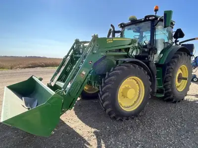 John Deere,6.8L,215HP, IVT Transmission w/LH Reverser, Diff. Lock, MFWD W/ Brakes & TLS Suspension,...