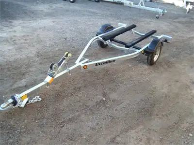 Excalibur Deluxe single PWC trailer. Fully welded tube steel frame, hot dipped galvanized after weld...