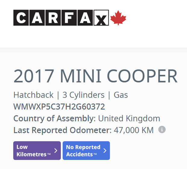 2017 MINI Cooper Hardtop ONE OWNER/ONLY 48185 KM! CERTIFIED! in Cars & Trucks in Calgary - Image 2