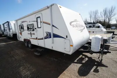 2012 Surveyor 235RKS. Good condition 23 foot family travel trailer. Power tongue jack. Passthrough s...