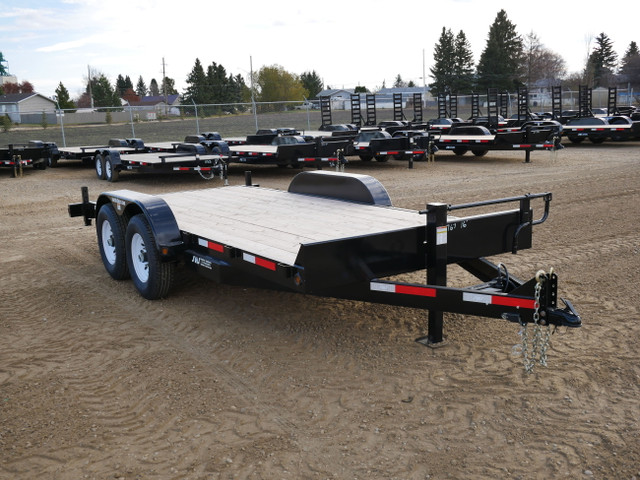2024 SWS 16' H.D. Equipment Car Hauler w/ P/O Ramps (2) 7K Axles in Cargo & Utility Trailers in Edmonton - Image 4