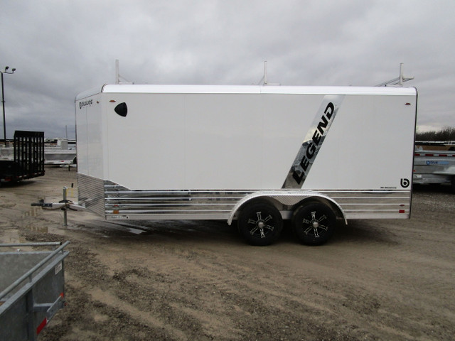 2023 Legend 8 Wide Aluminum Deluxe V-Nose - 8' x 19'! in Cargo & Utility Trailers in London - Image 3