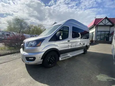 Pleasure-Way Ontour Class B gas motorhome 2.0 highlights: Rear Power Sofa Induction Stove Top Microw...