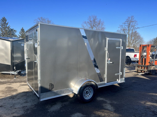 6x12 6.6 INT Height Single Axle Enclosed Trailer in Cargo & Utility Trailers in Hamilton - Image 4